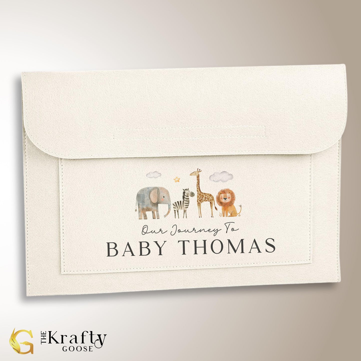 Pregnancy Maternity Notes Folder - Safari Design