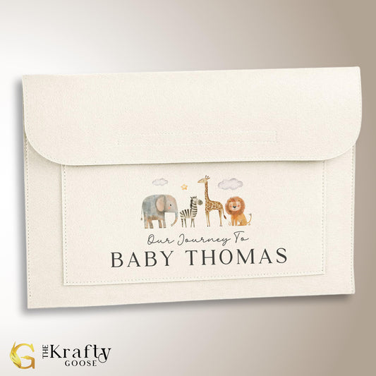 Pregnancy Maternity Notes Folder - Safari Design