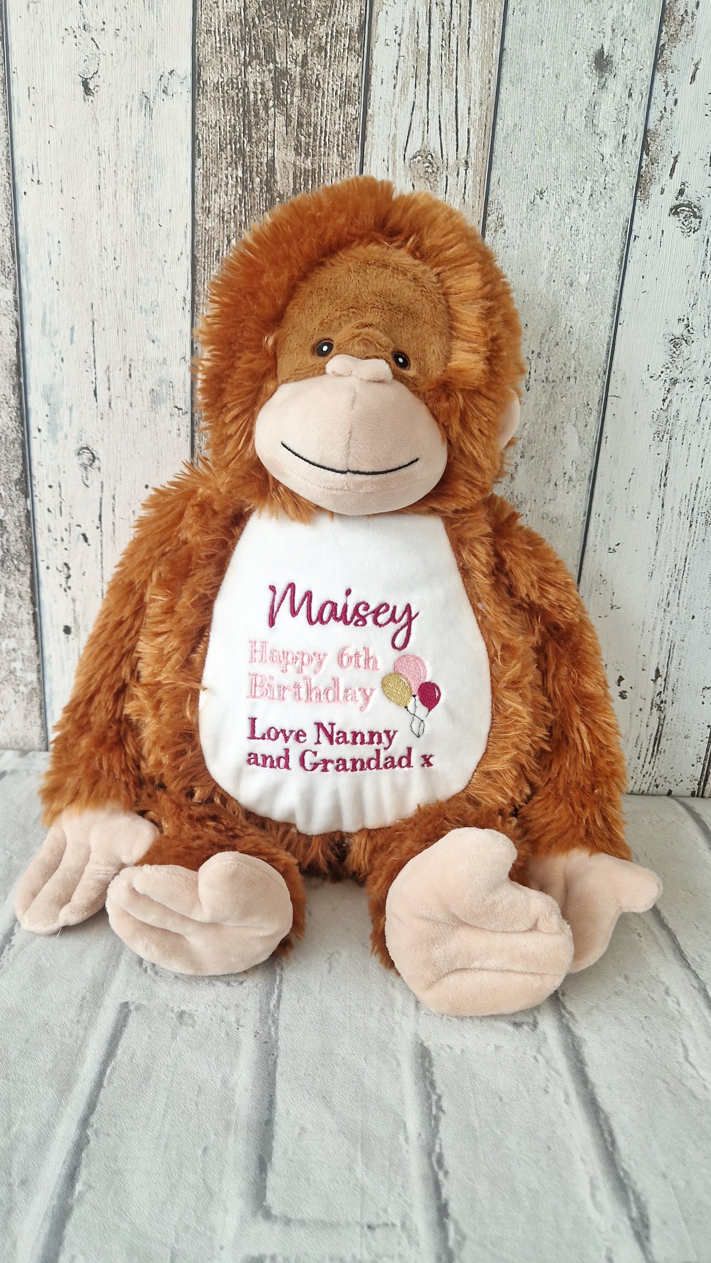 Birthday Embroidered Soft Toy - Any Age Can be Added