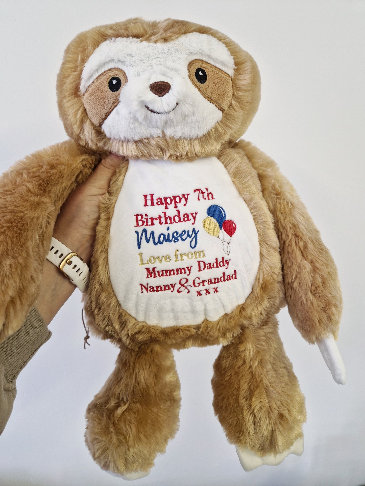 Birthday Embroidered Soft Toy - Any Age Can be Added