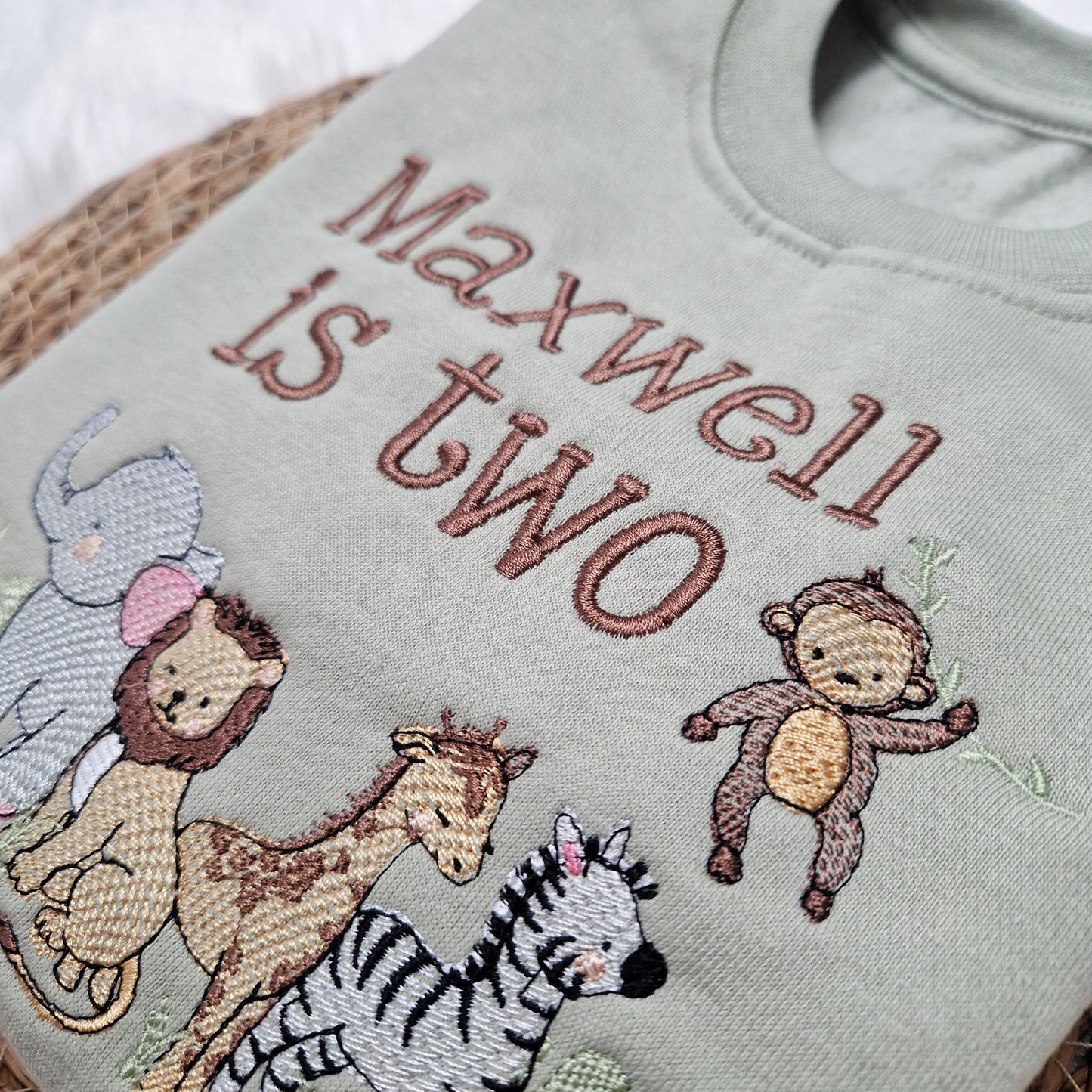Safari Animals Birthday Sweatshirt
