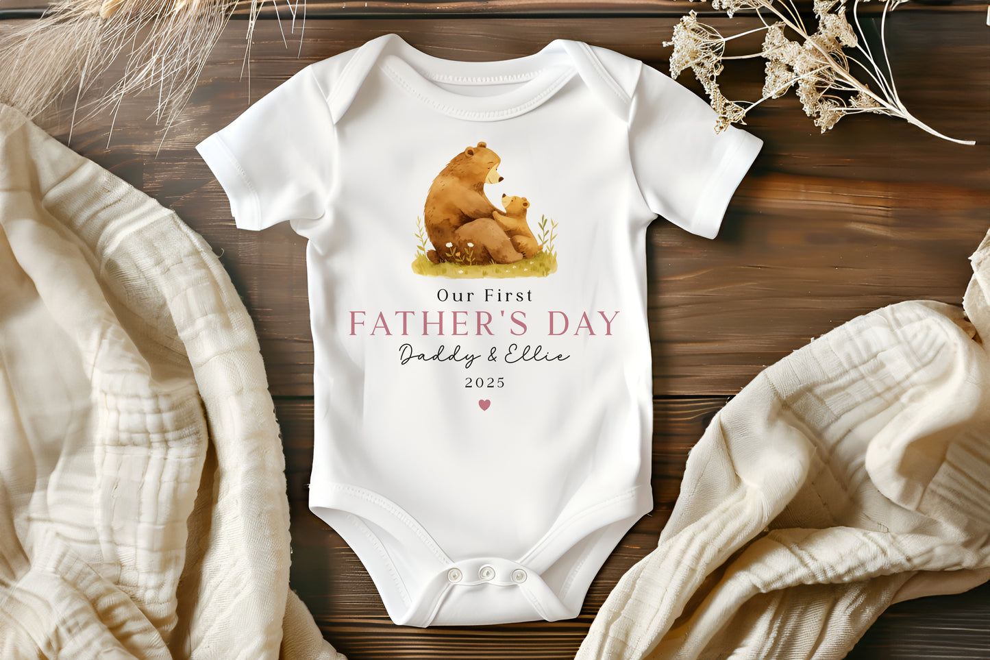 First Father's Day - Cuddly Teddy Bear Design