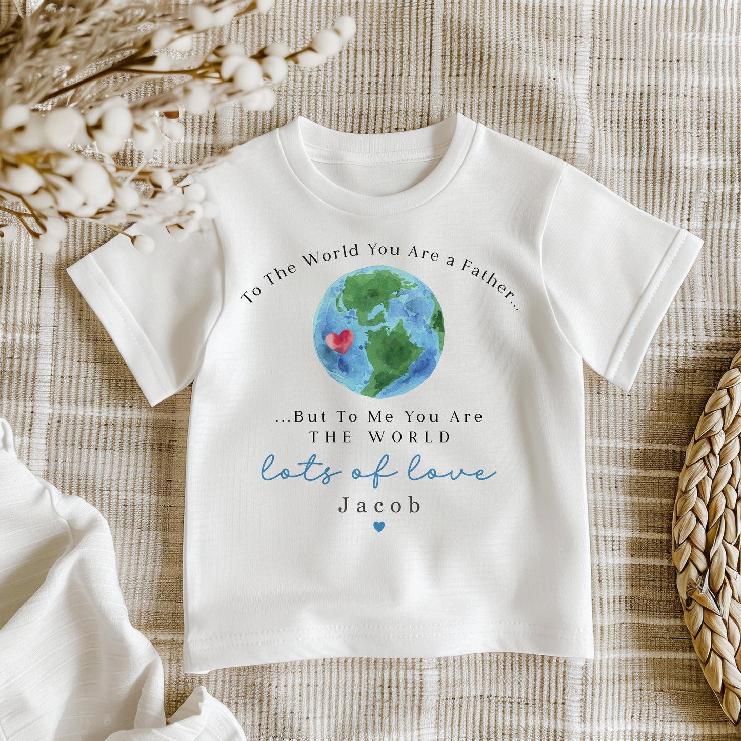 Fathers Day T-shirt or Sweatshirt - World Design