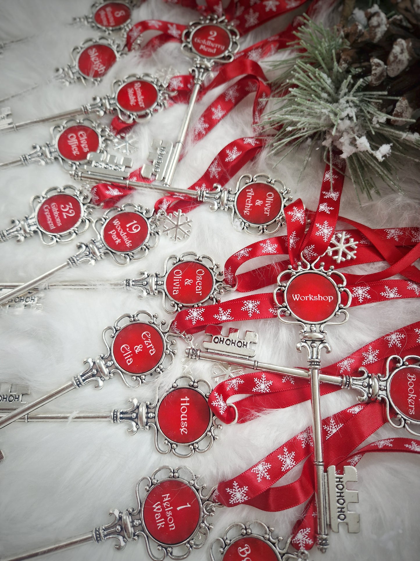 Personalised Metal Santa Key