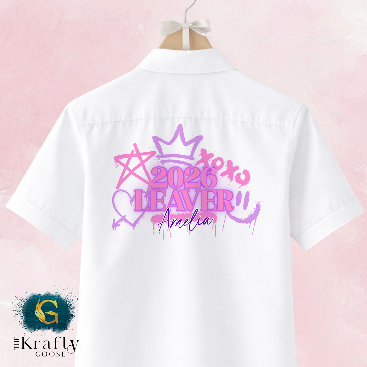 Graffiti Style Leavers Shirt - Class of 2026 Leaver