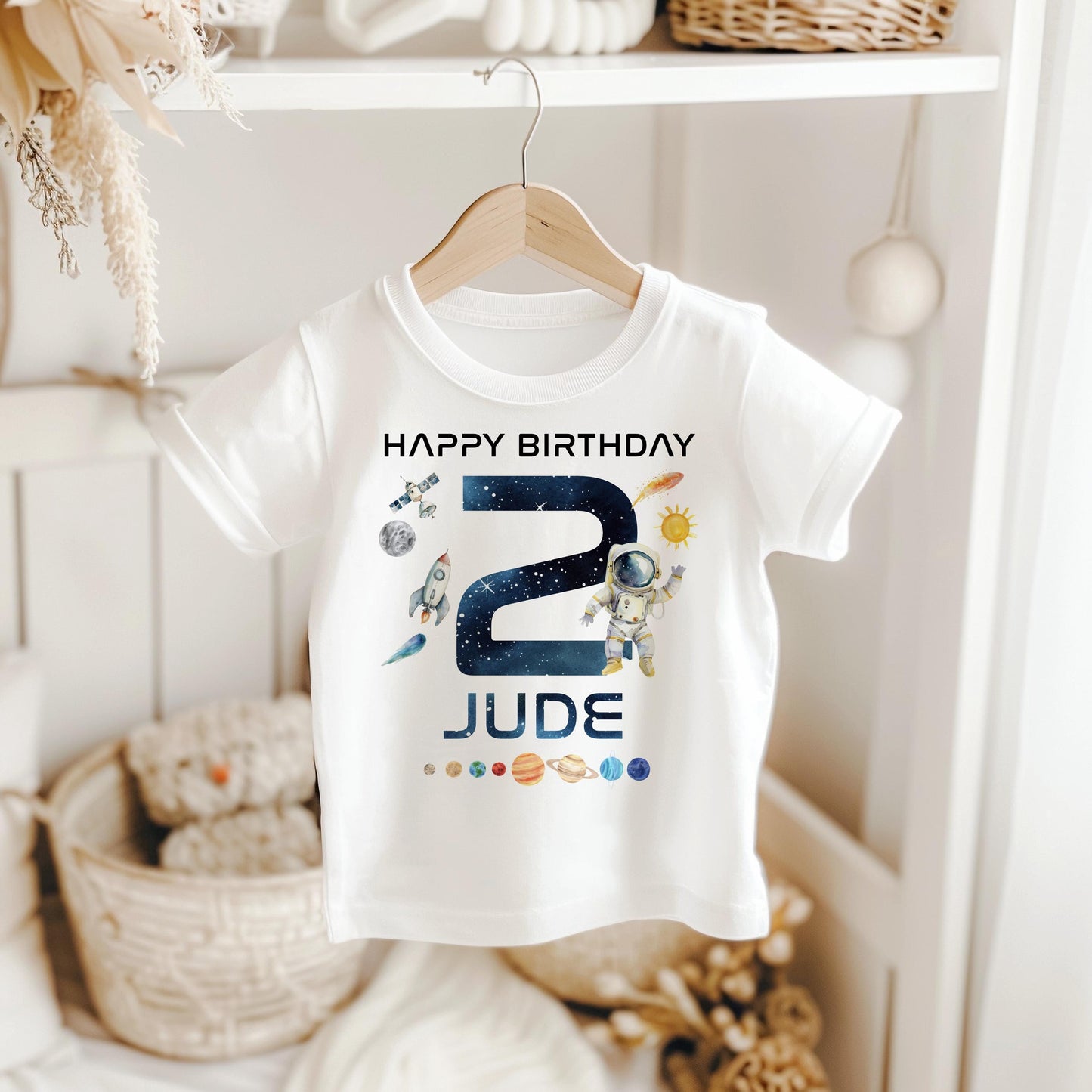 Space Birthday T-Shirt - Any Number