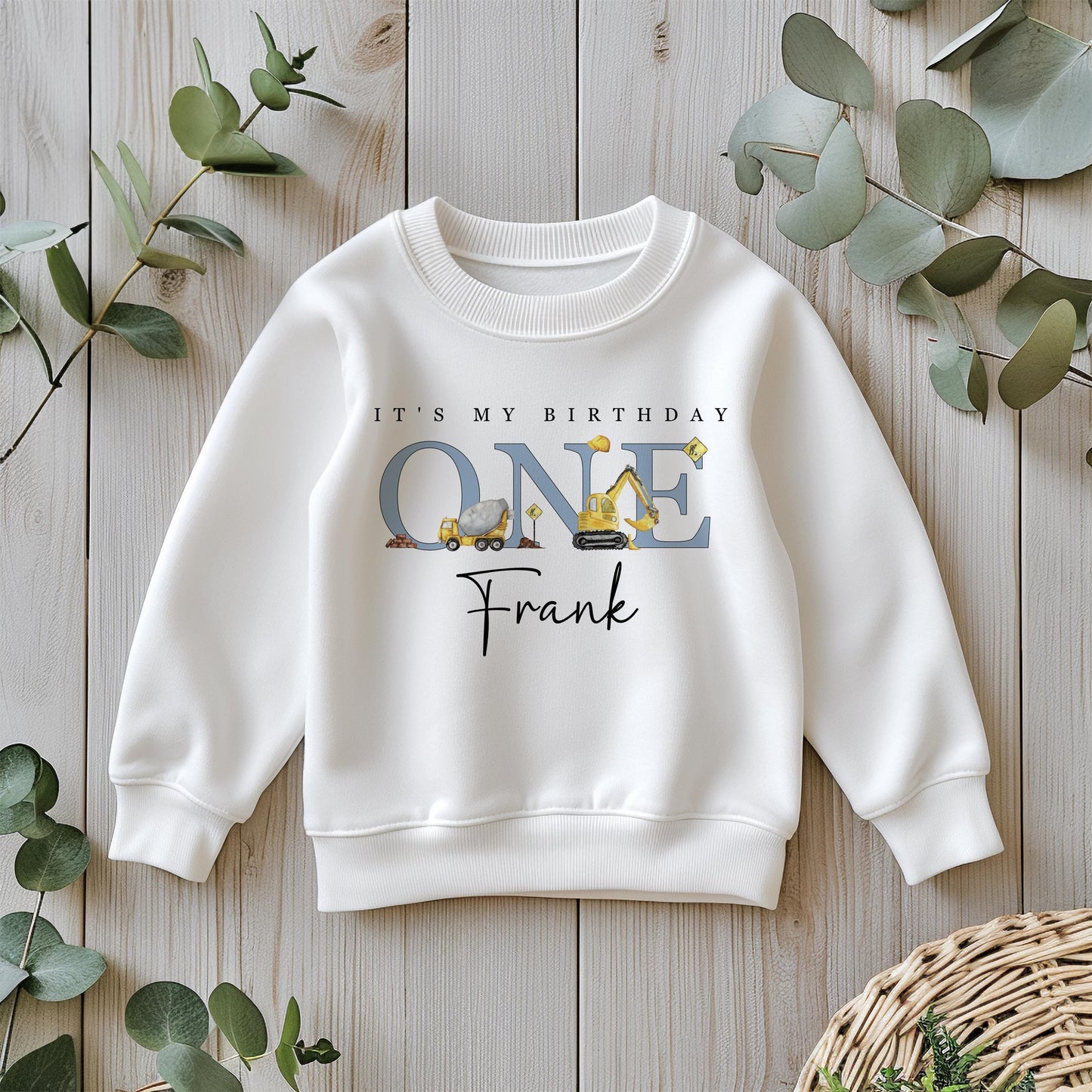 Diggers Birthday Sweatshirt