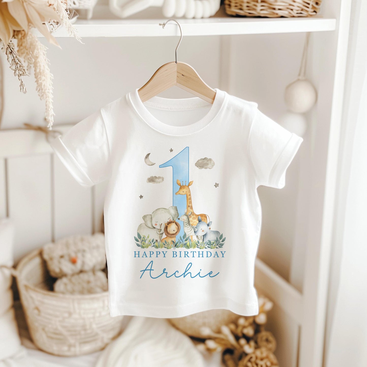 Safari Birthday - Blue Design