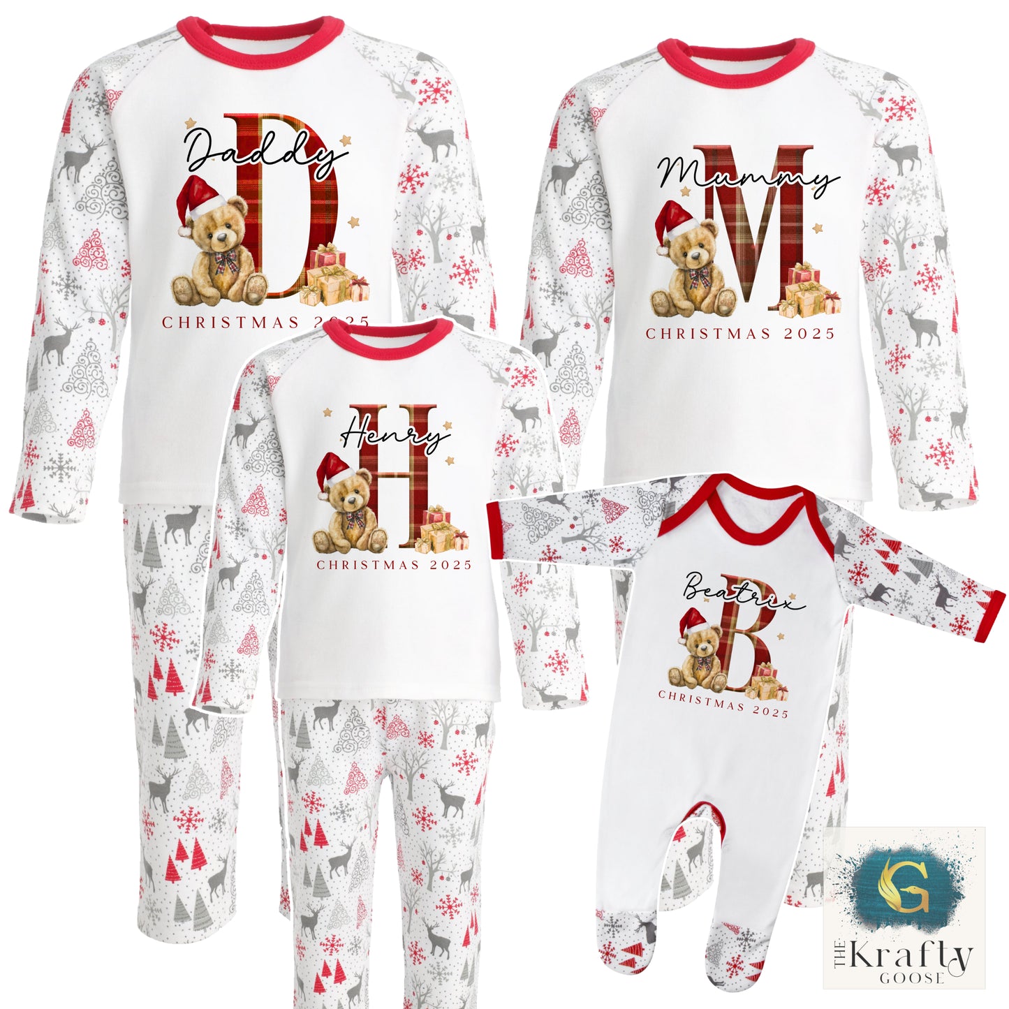 Tartan Teddy Bear - Matching Family Pyjamas