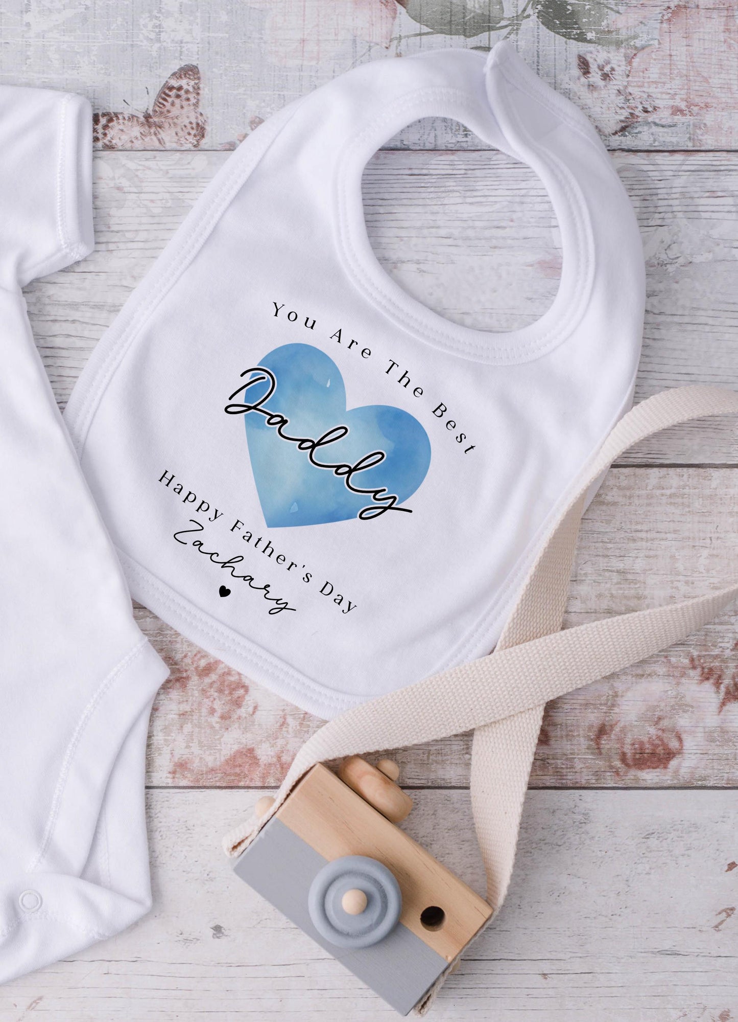 Father's Day Baby - Blue Heart Design