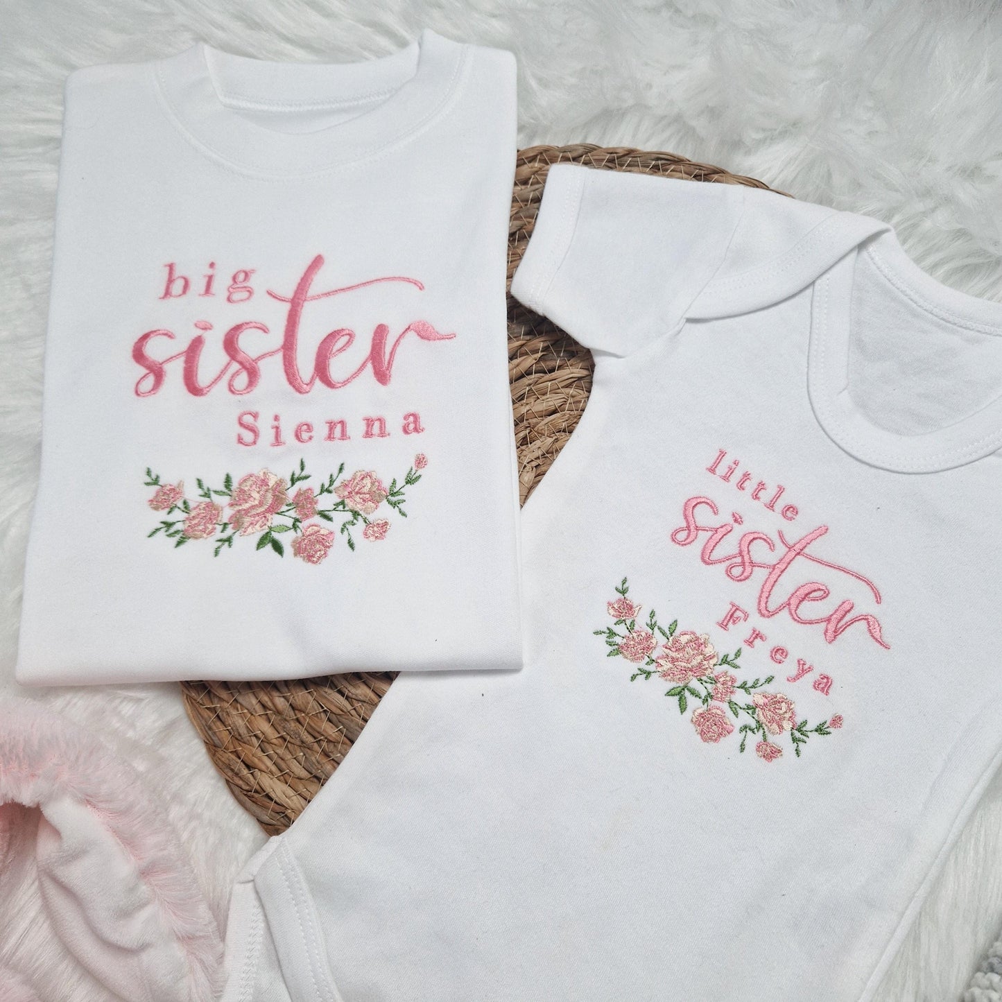 Little Sister Baby Vest - Florals