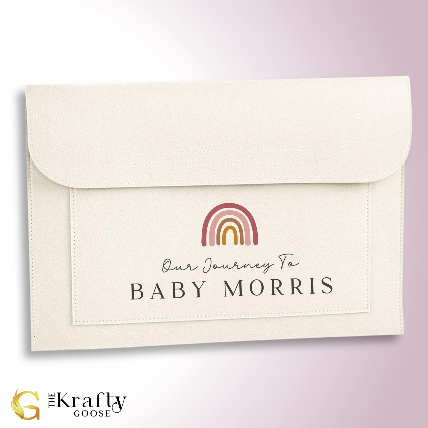 Pregnancy Maternity Notes Folder - Rainbow Design