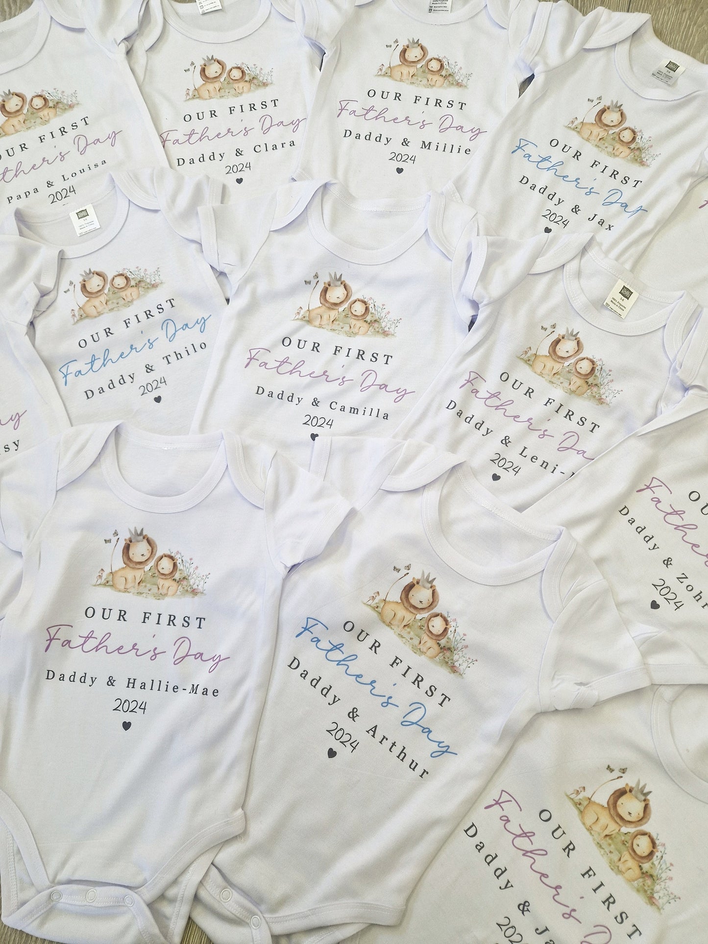 First Mother's Day Baby Vest - Lion Design