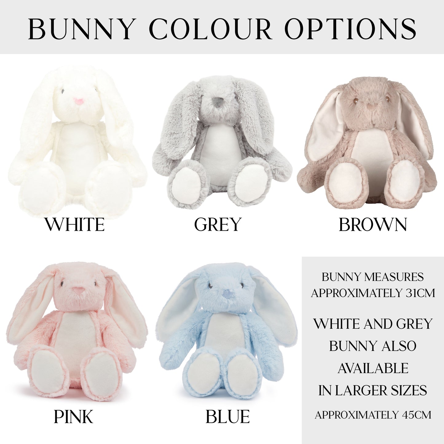 Personalised Easter Bunny - Vintage Letter