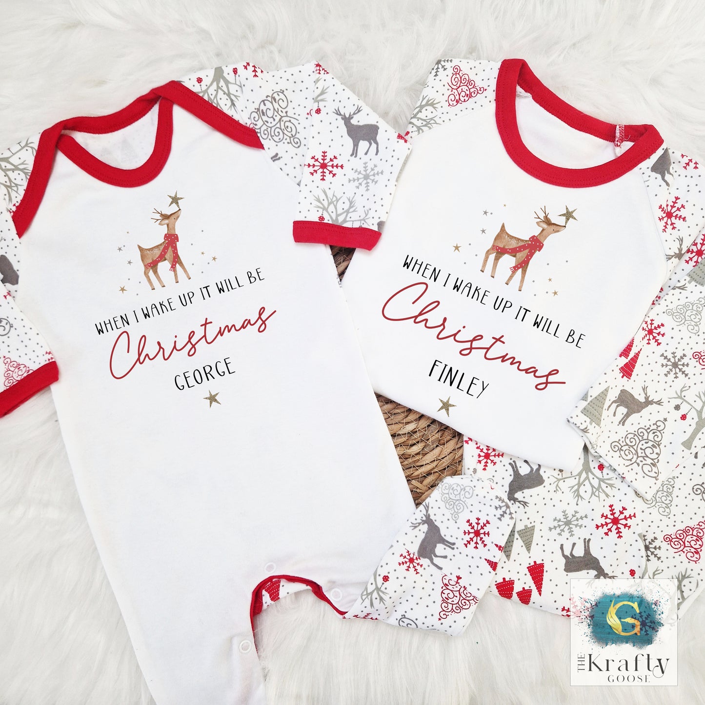 Reindeer Star - Matching Family Pyjamas
