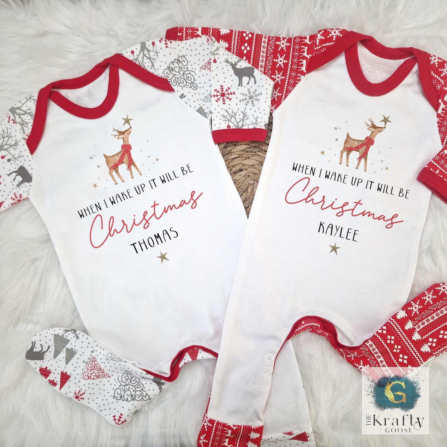 Reindeer Star - Matching Family Pyjamas