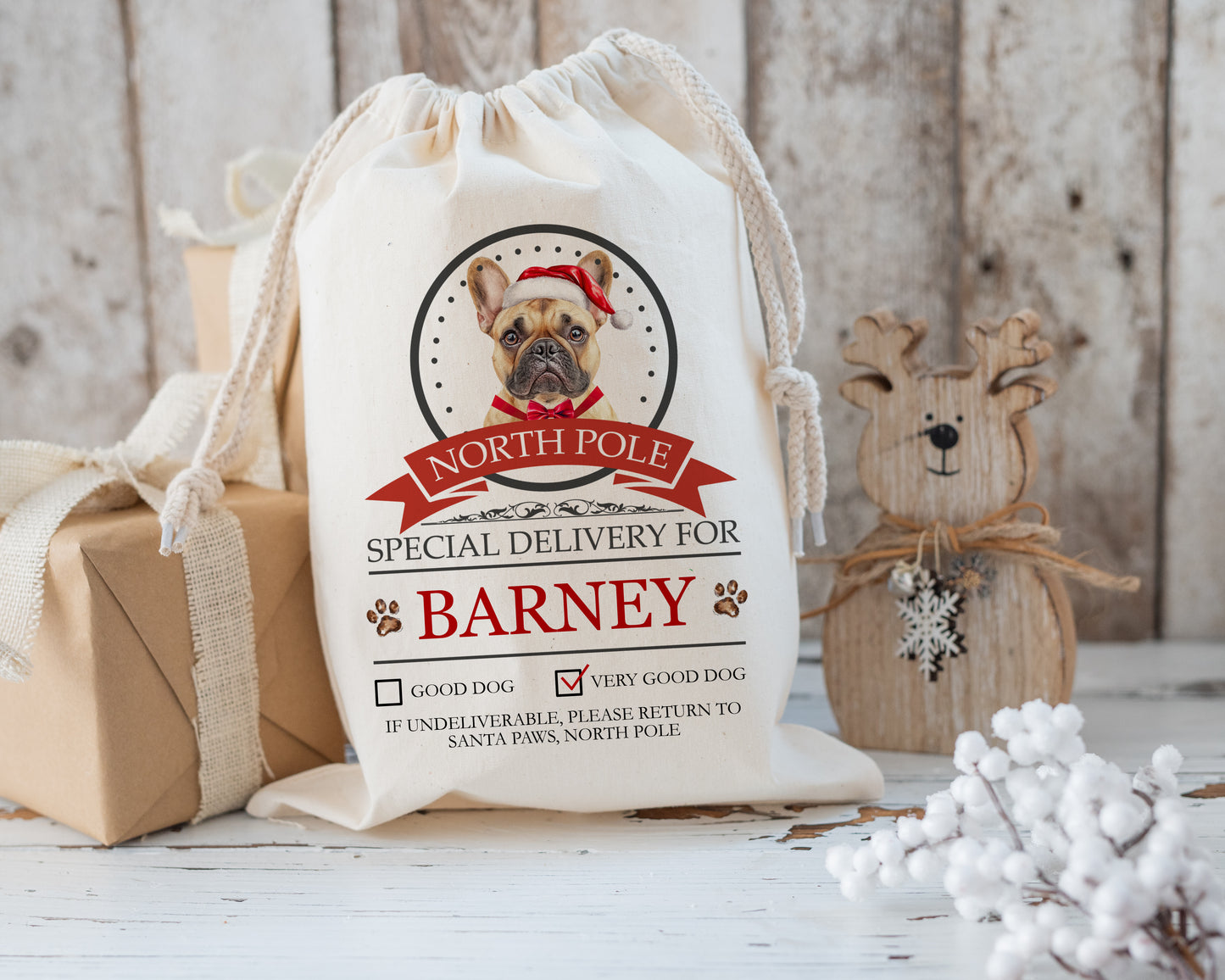 Dog Santa Sack - Over 30 Breeds to Choose From