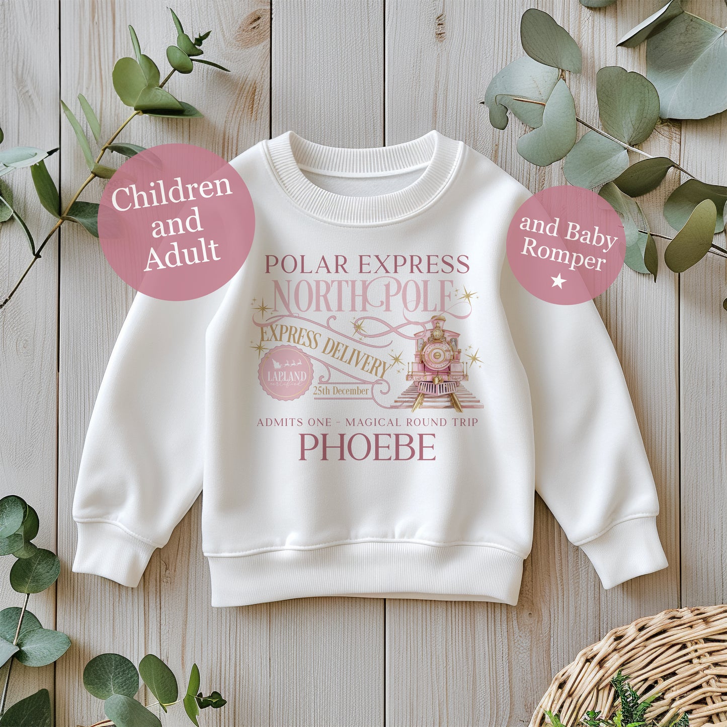 Polar Express Sweatshirt - Matching Family from Baby to Adult