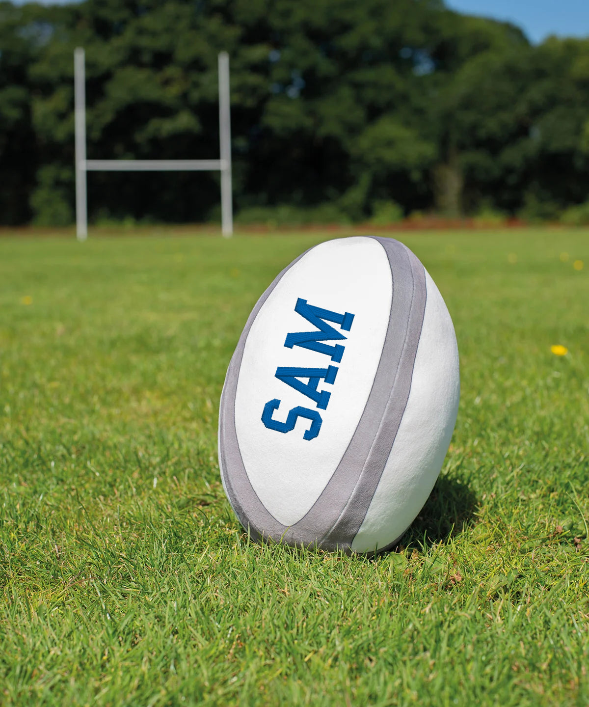 Embroidered Rugby Ball Plush