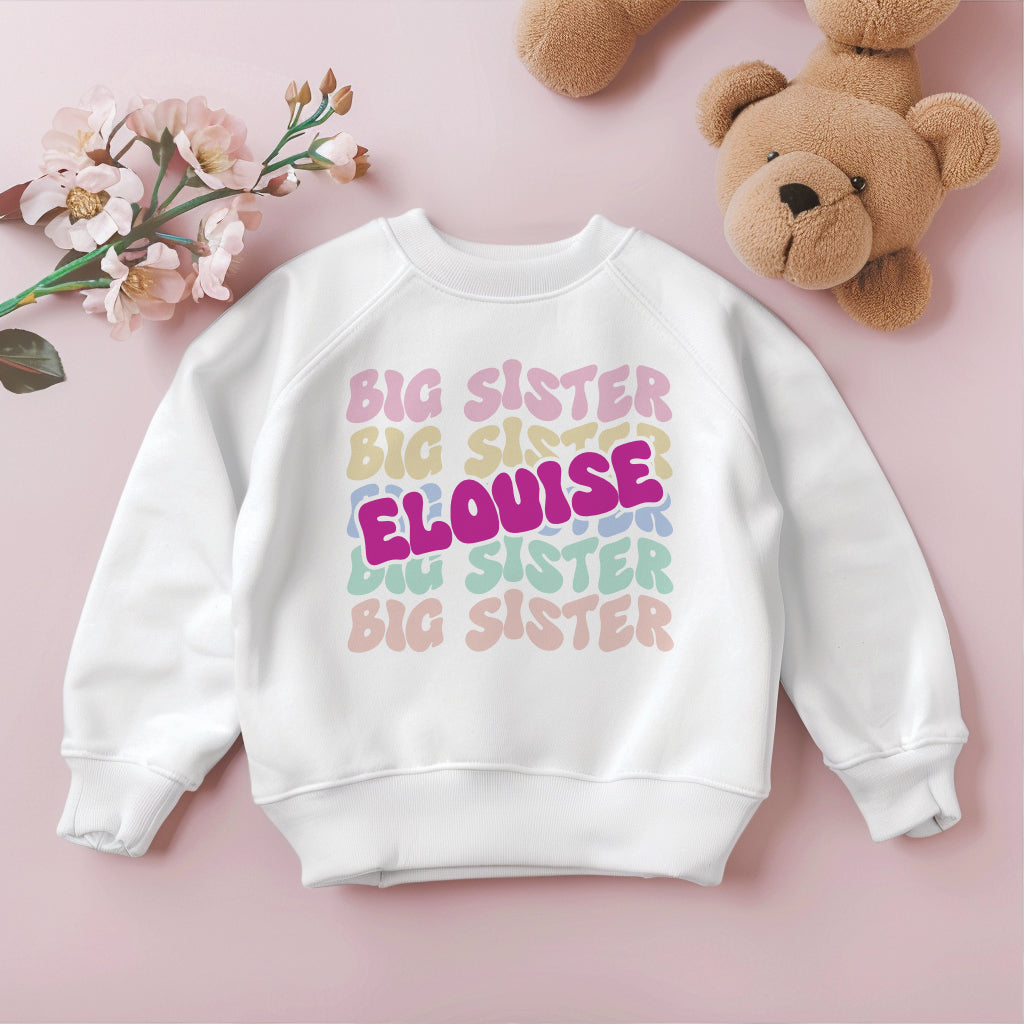 Big Sister - Retro Wavy Design
