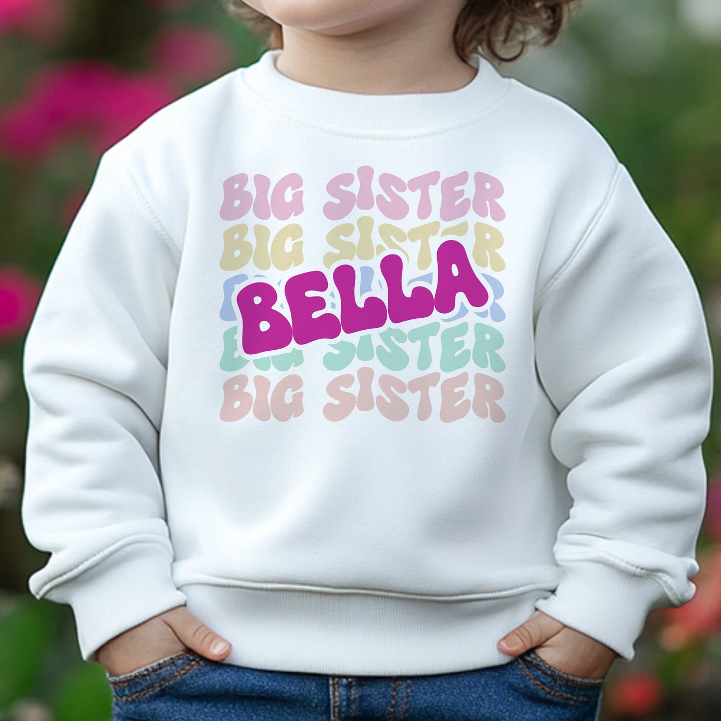Big Sister - Retro Wavy Design