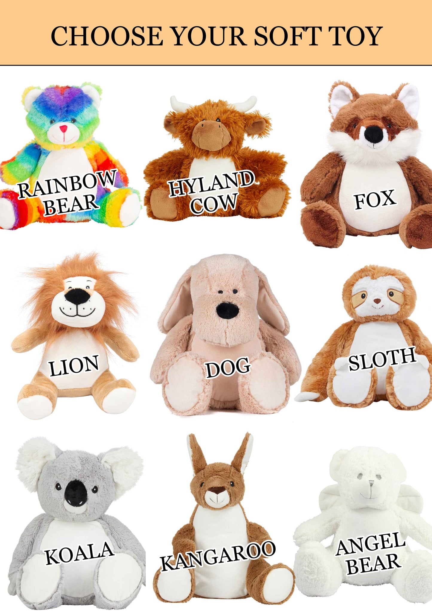 Birthday Embroidered Soft Toy - Any Age Can be Added