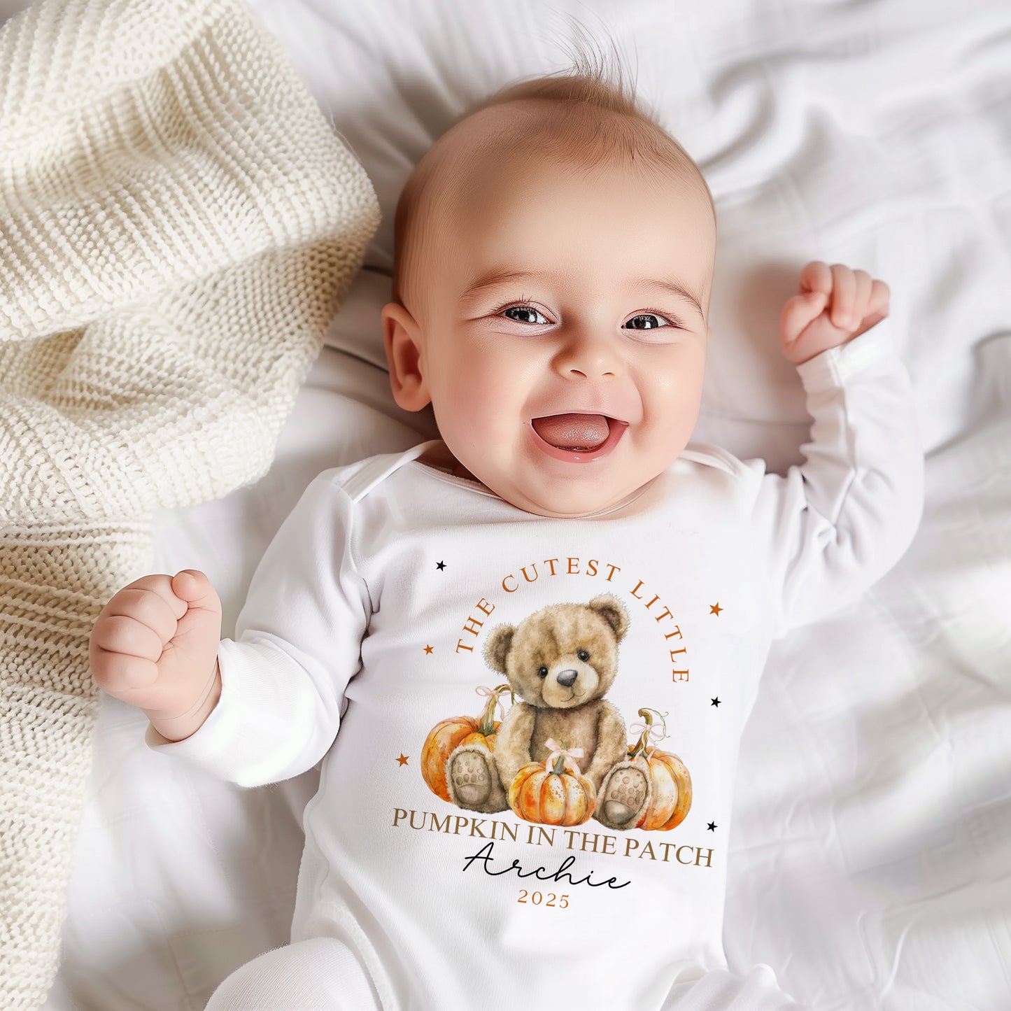 Cutest Pumpkin in the Patch - Teddy Bear Design