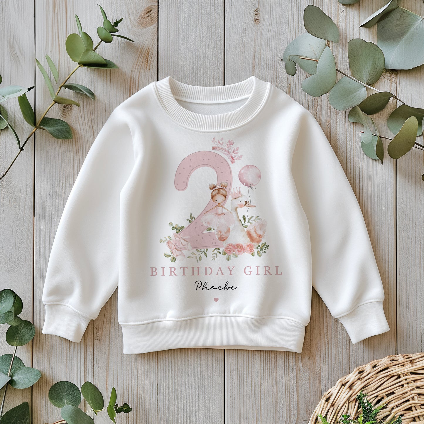 Ballerina Swan Birthday T-Shirt