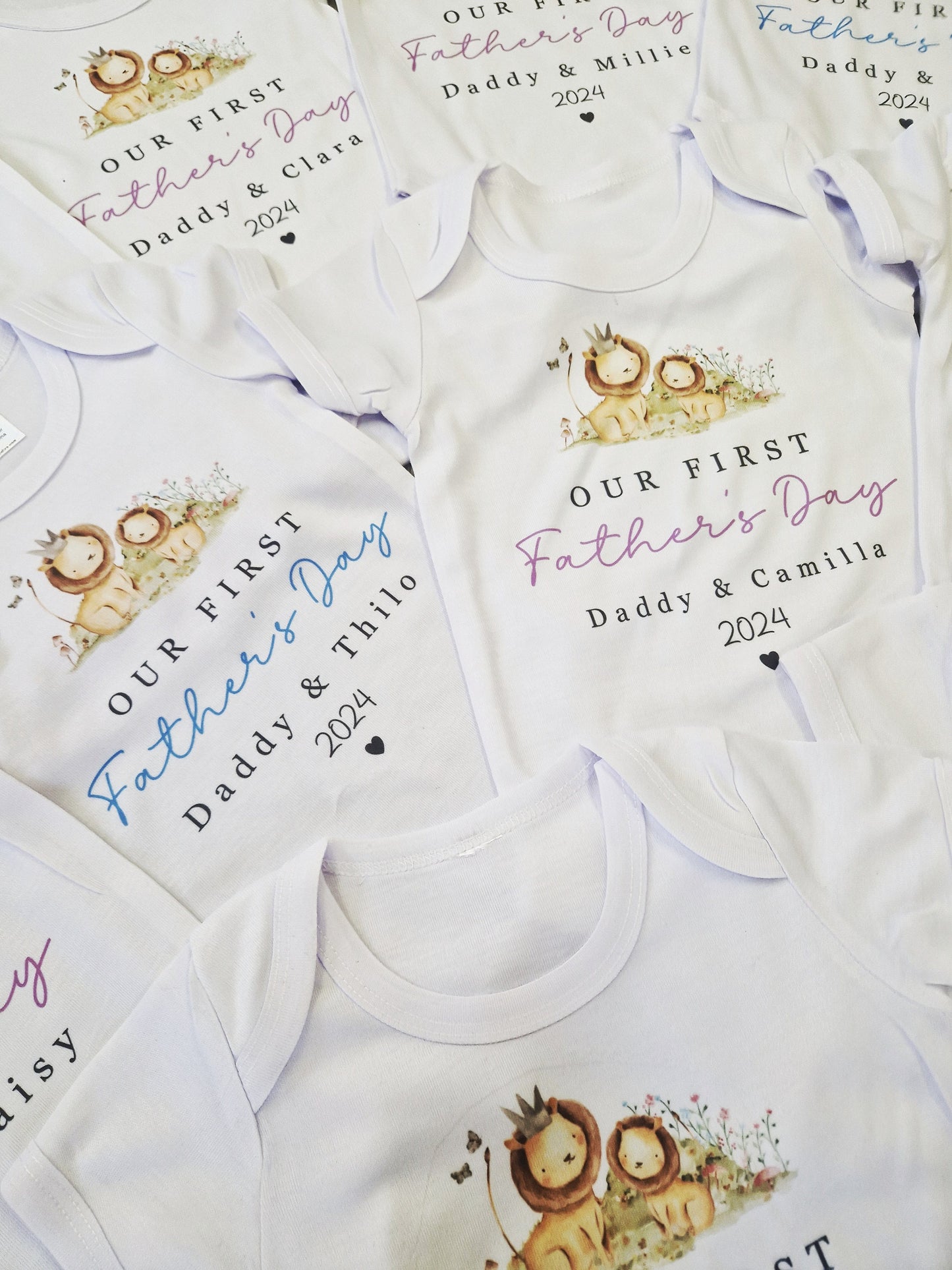 First Mother's Day Baby Vest - Lion Design