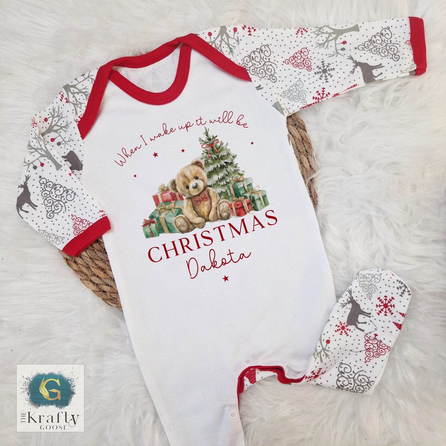 When I Wake Up It Will Be Christmas - Christmas Bear Design