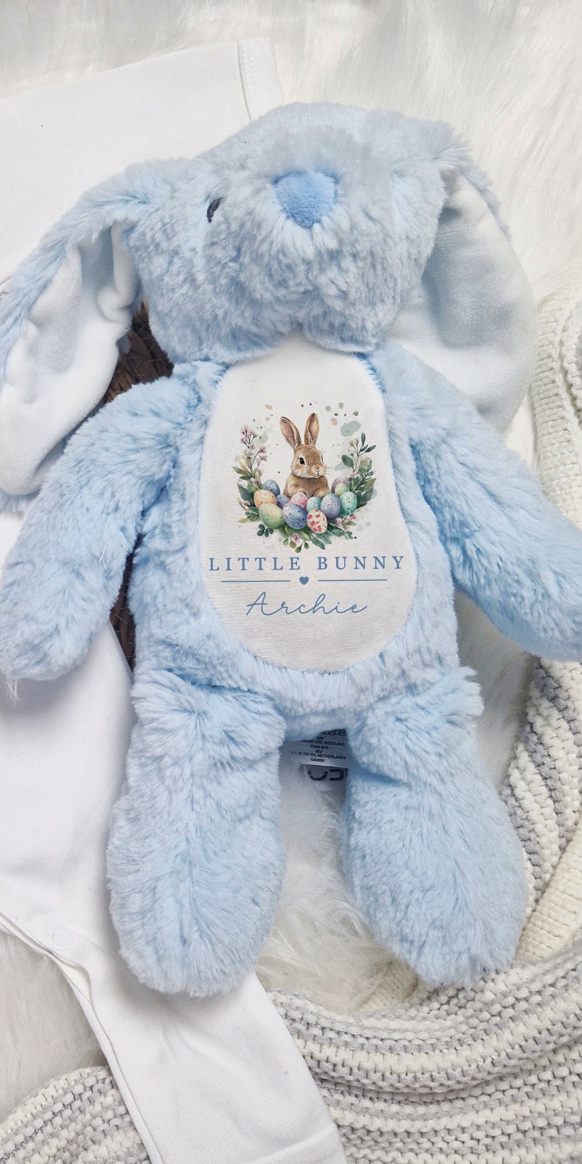Little Bunny Easter Gift Set Bundle - Blue
