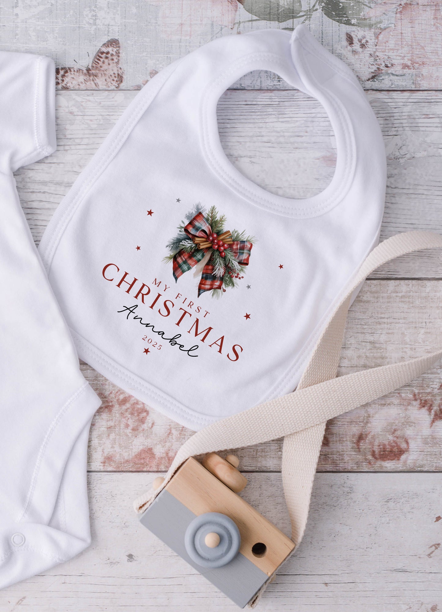 Tartan Bow - My First Christmas