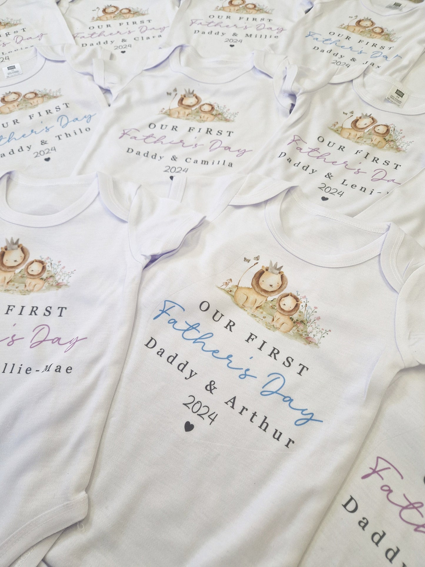 First Mother's Day Baby Vest - Lion Design