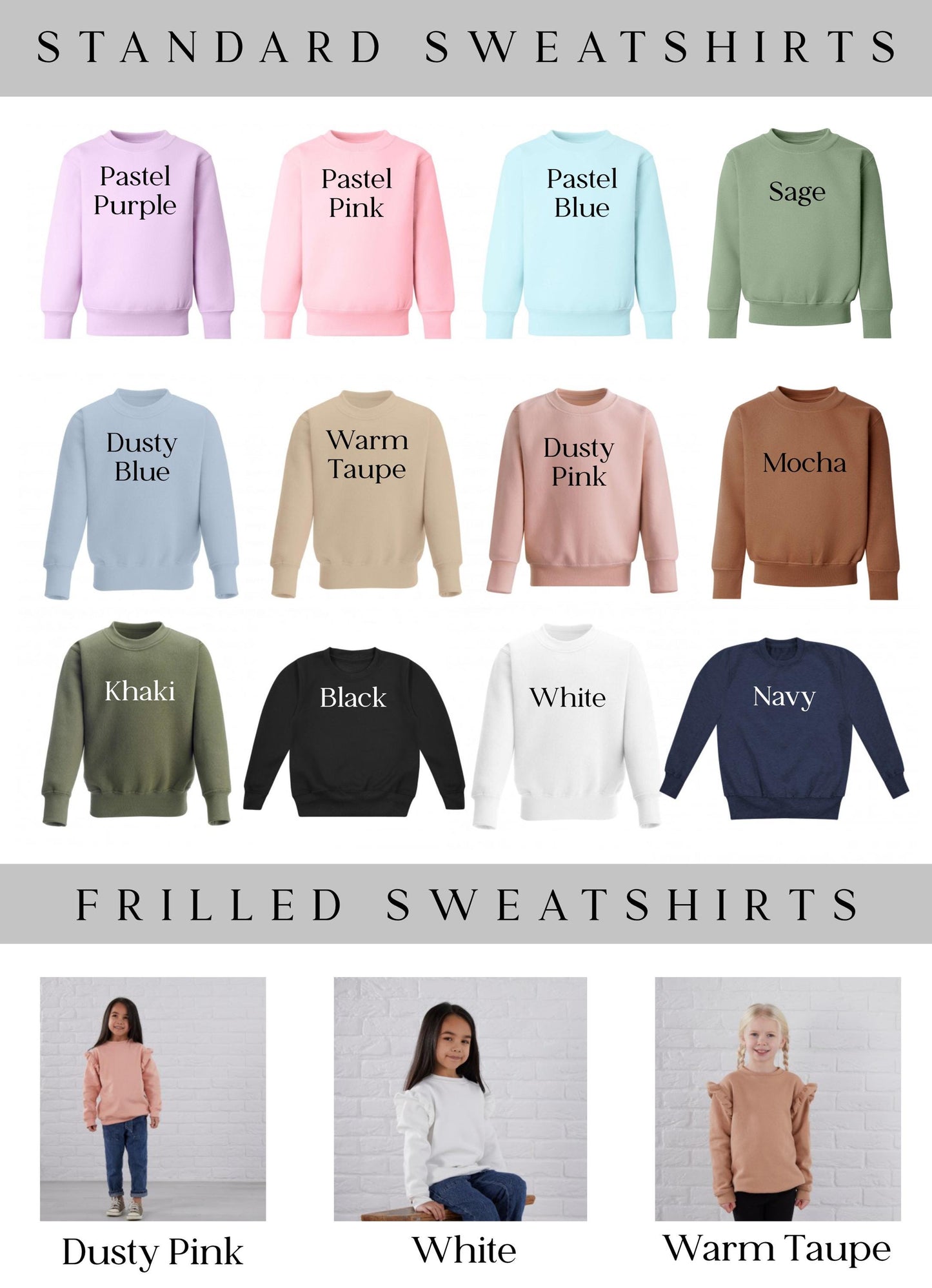 Embroidered Bunny Ears Sweatshirt - Pink or Blue Ears