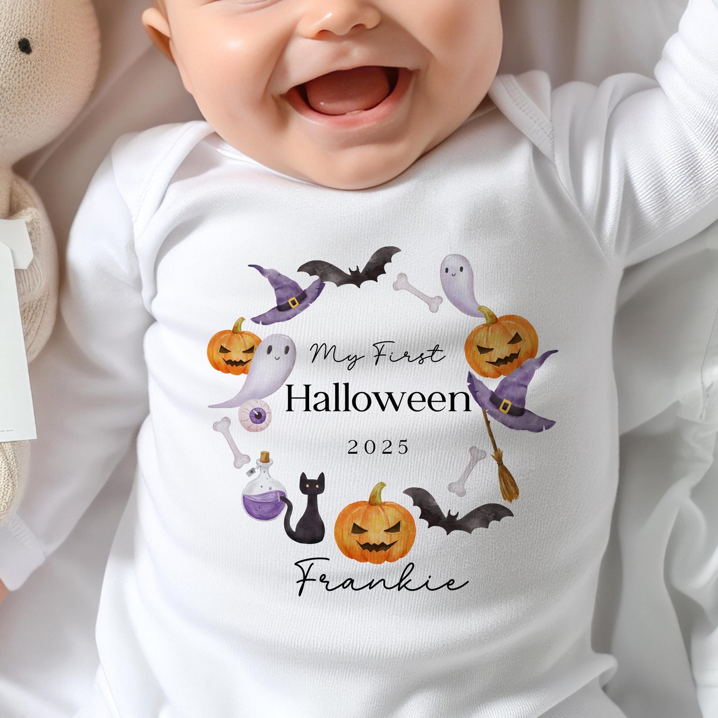 First Halloween - Cute Wreath Design