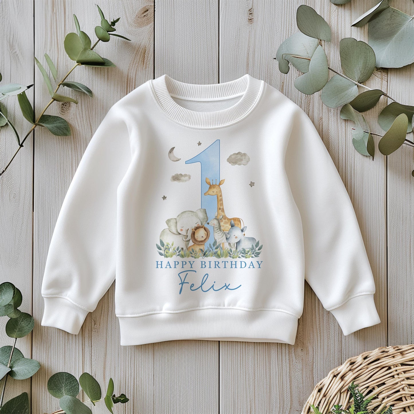 Safari Birthday - Blue Design