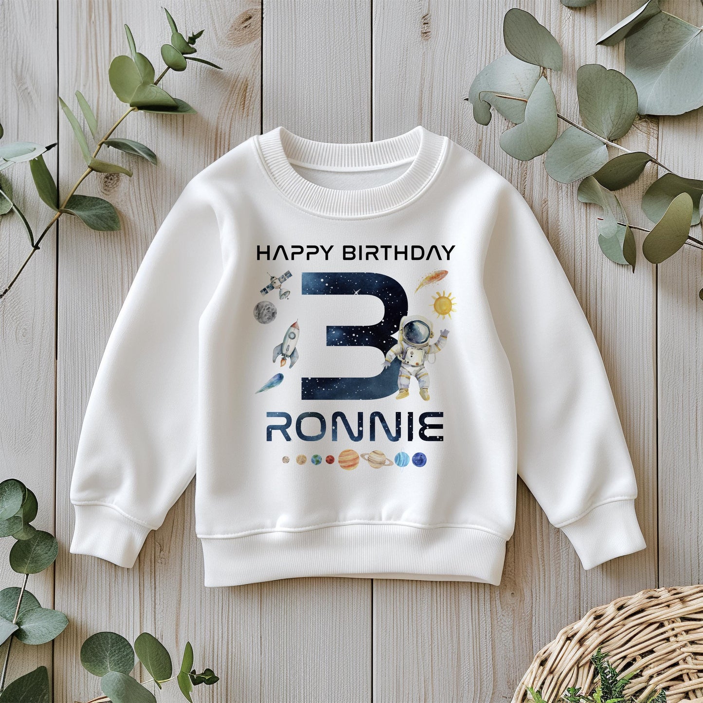 Space Birthday T-Shirt - Any Number