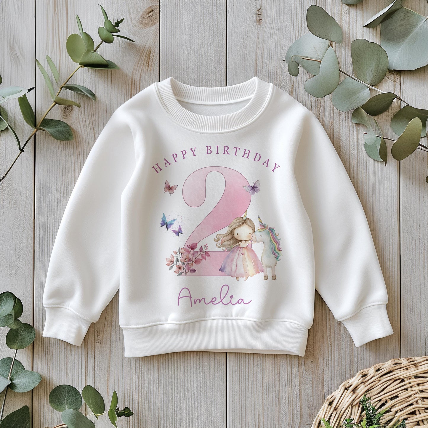 Princess Unicorn Birthday Sweatshirt