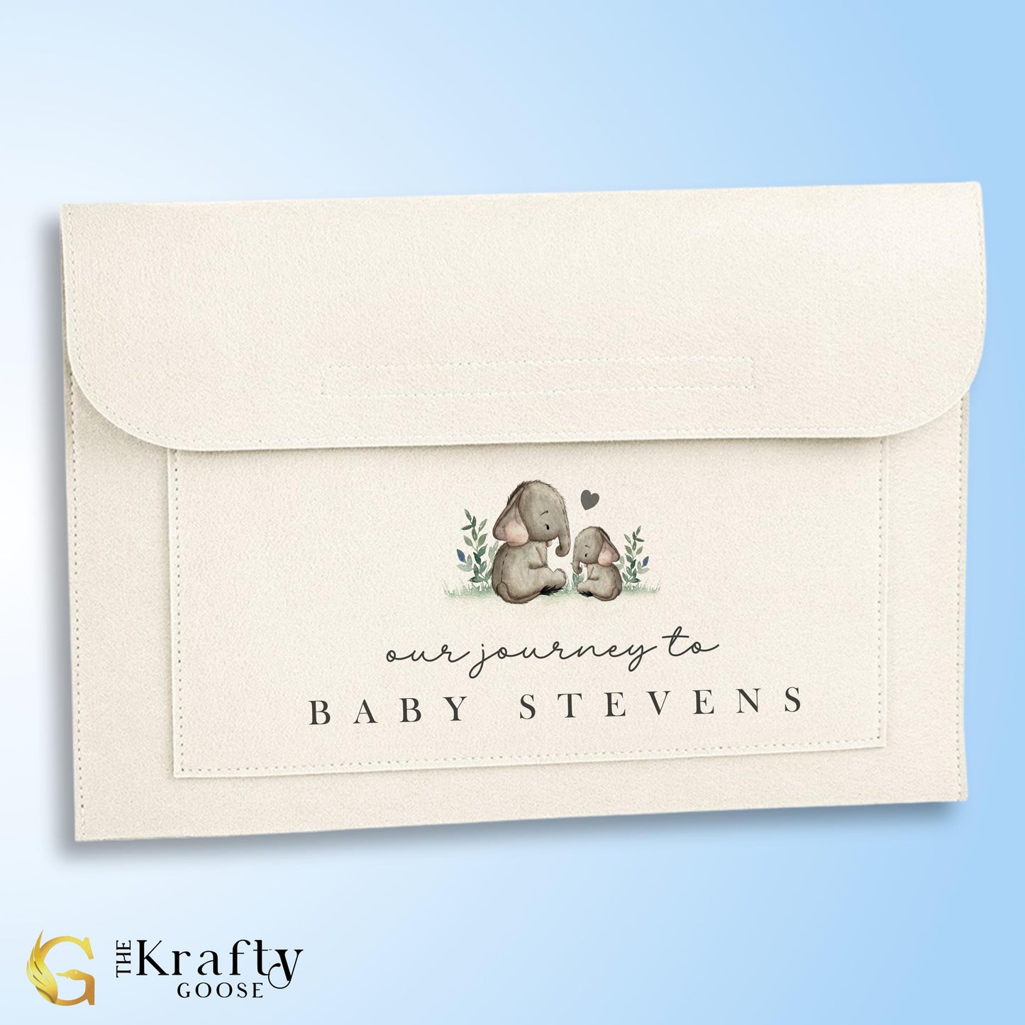 Pregnancy Maternity Notes Folder - Elephant Design