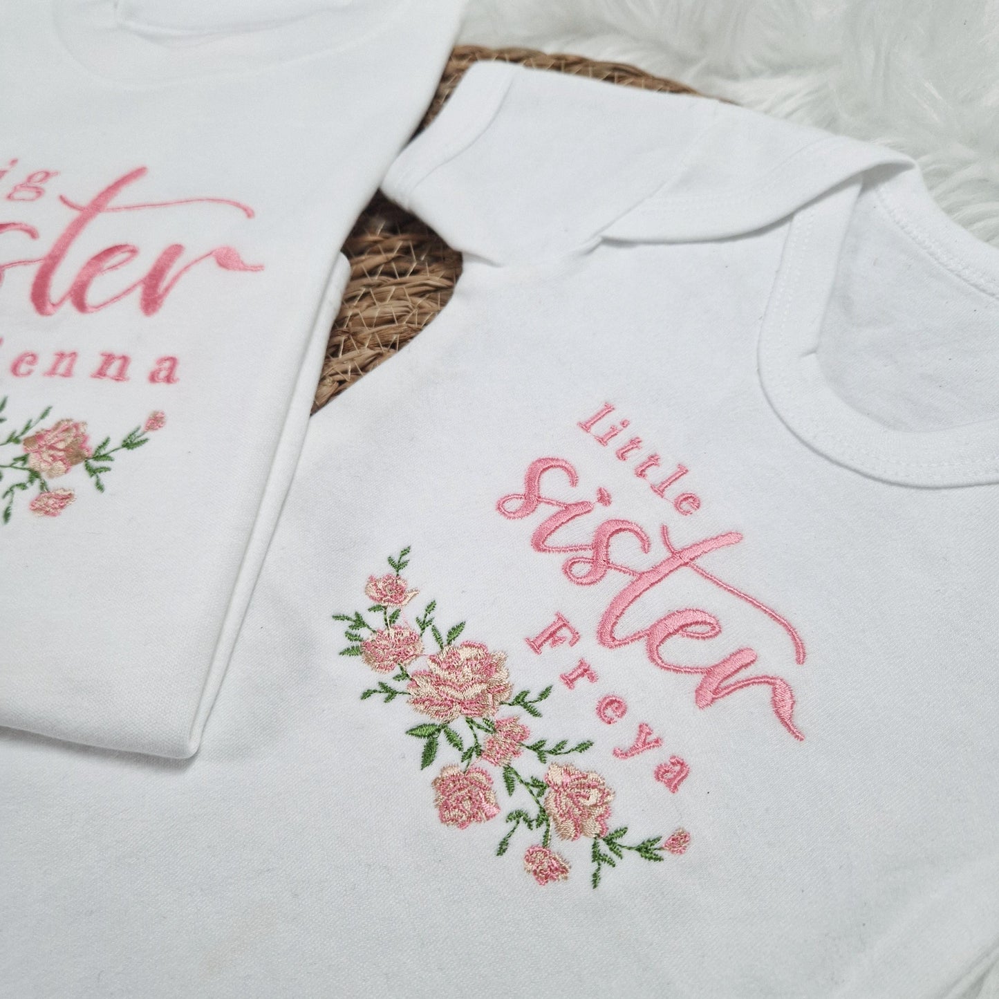 Little Sister Baby Vest - Florals