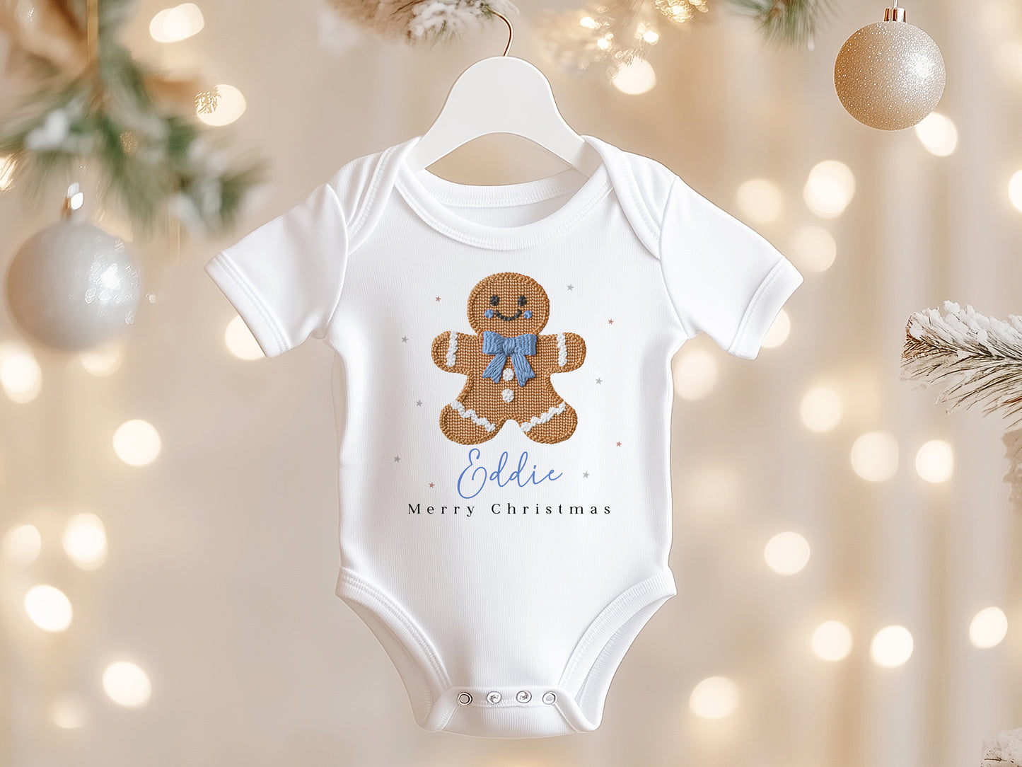 Gingerbread Design - Embroidery Effect