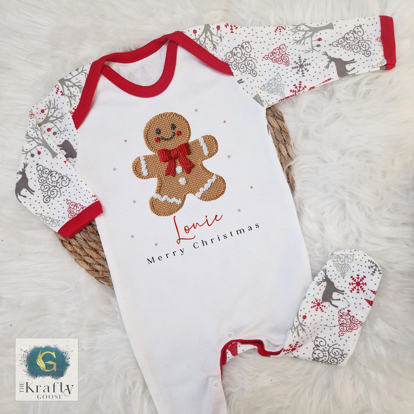 Gingerbread Design - Embroidery Effect