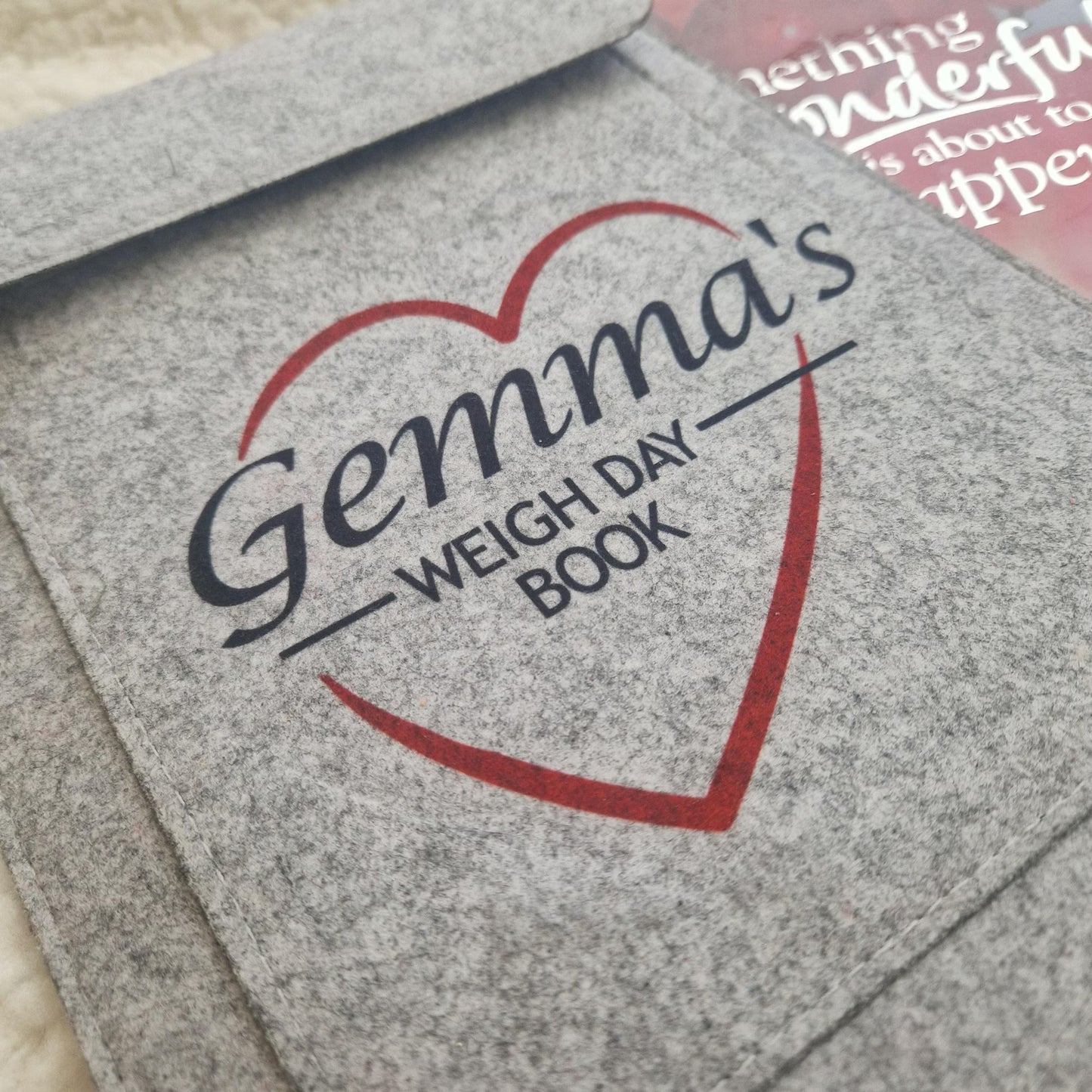 Weigh Day Folder - Red Heart Design