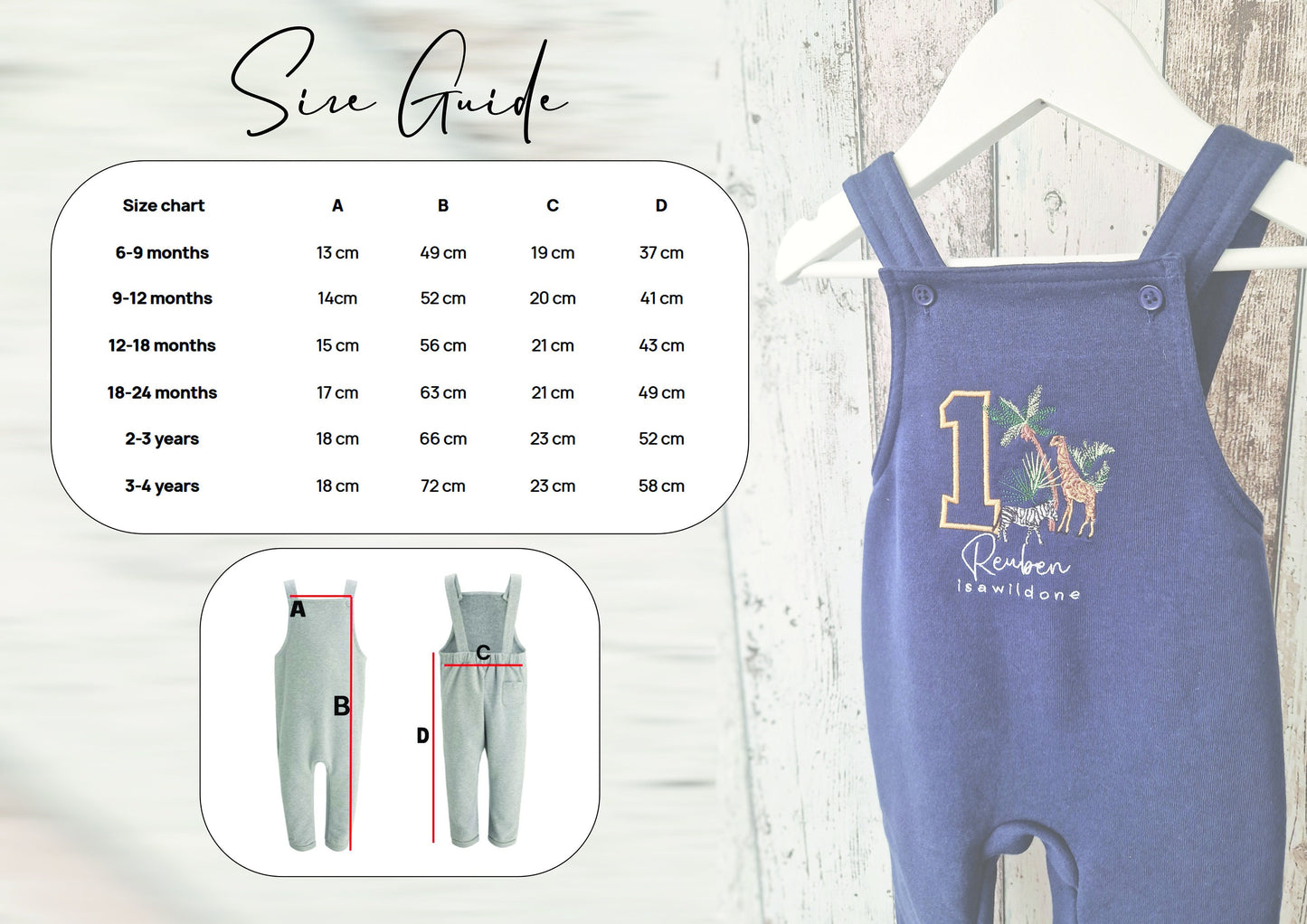 Personalised Birthday Dungaree