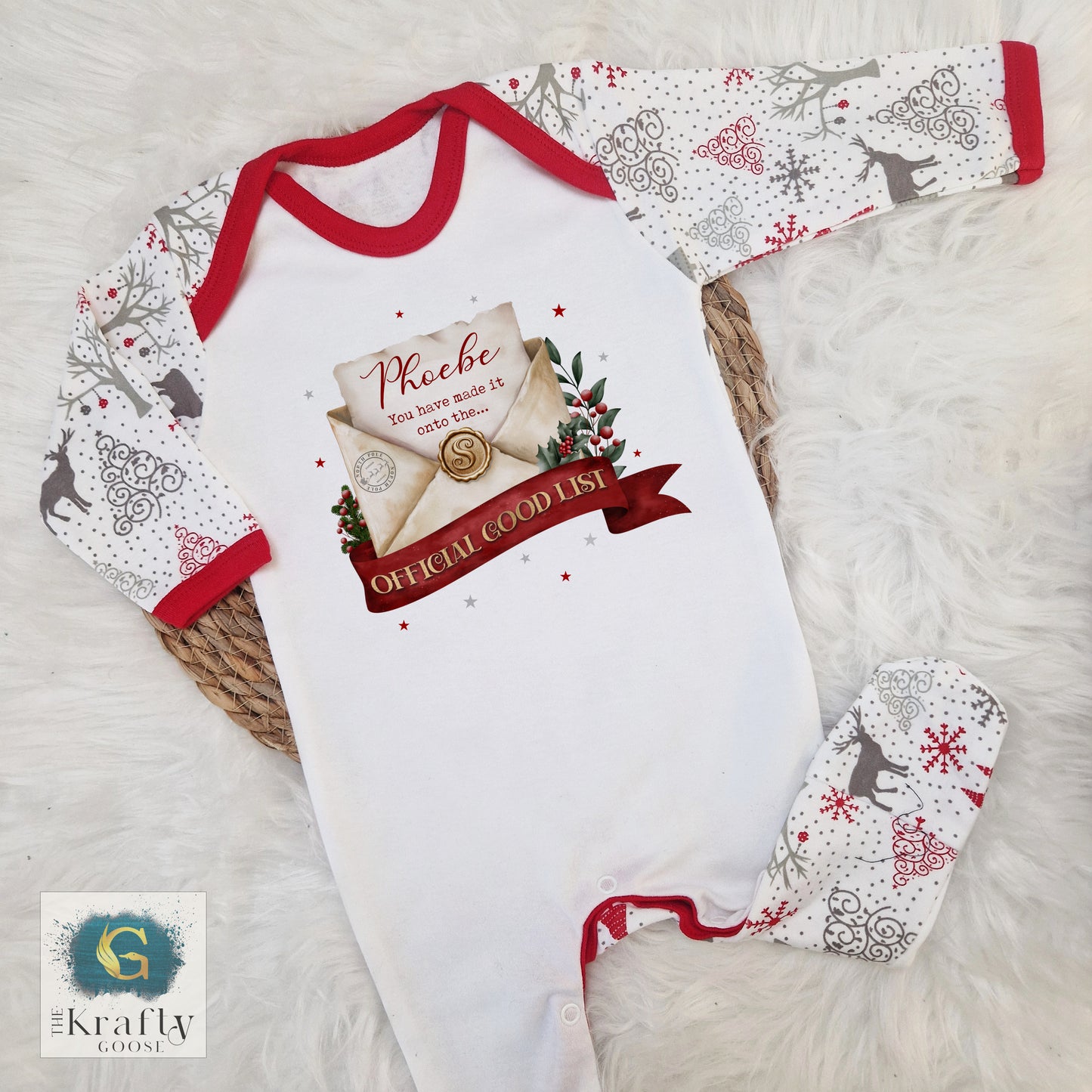 Official Good List Design - Personalised Baby Outfit