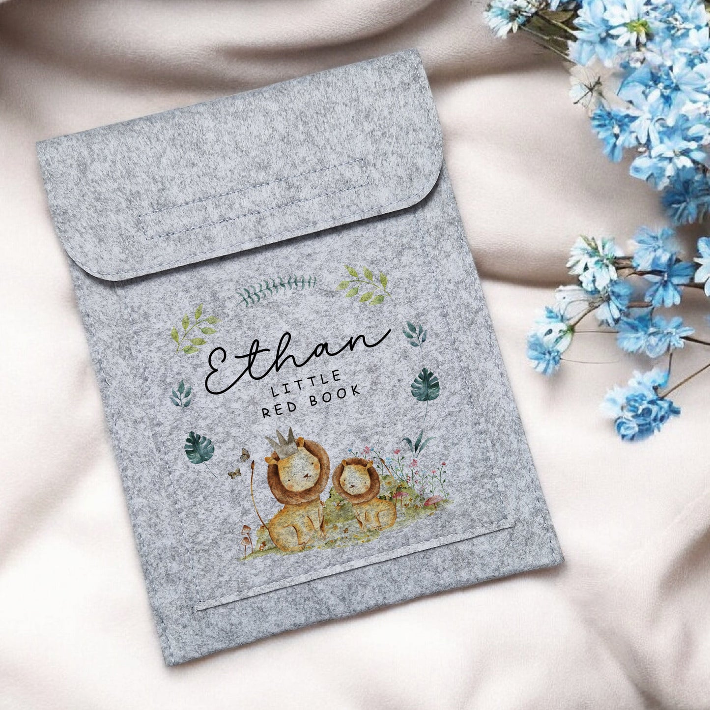 Lion Cub Design - Little Red Book Holder