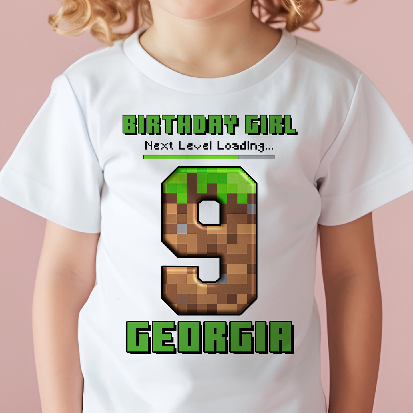 Pixelated Birthday T-Shirt - Craft Mine Gaming Sweater