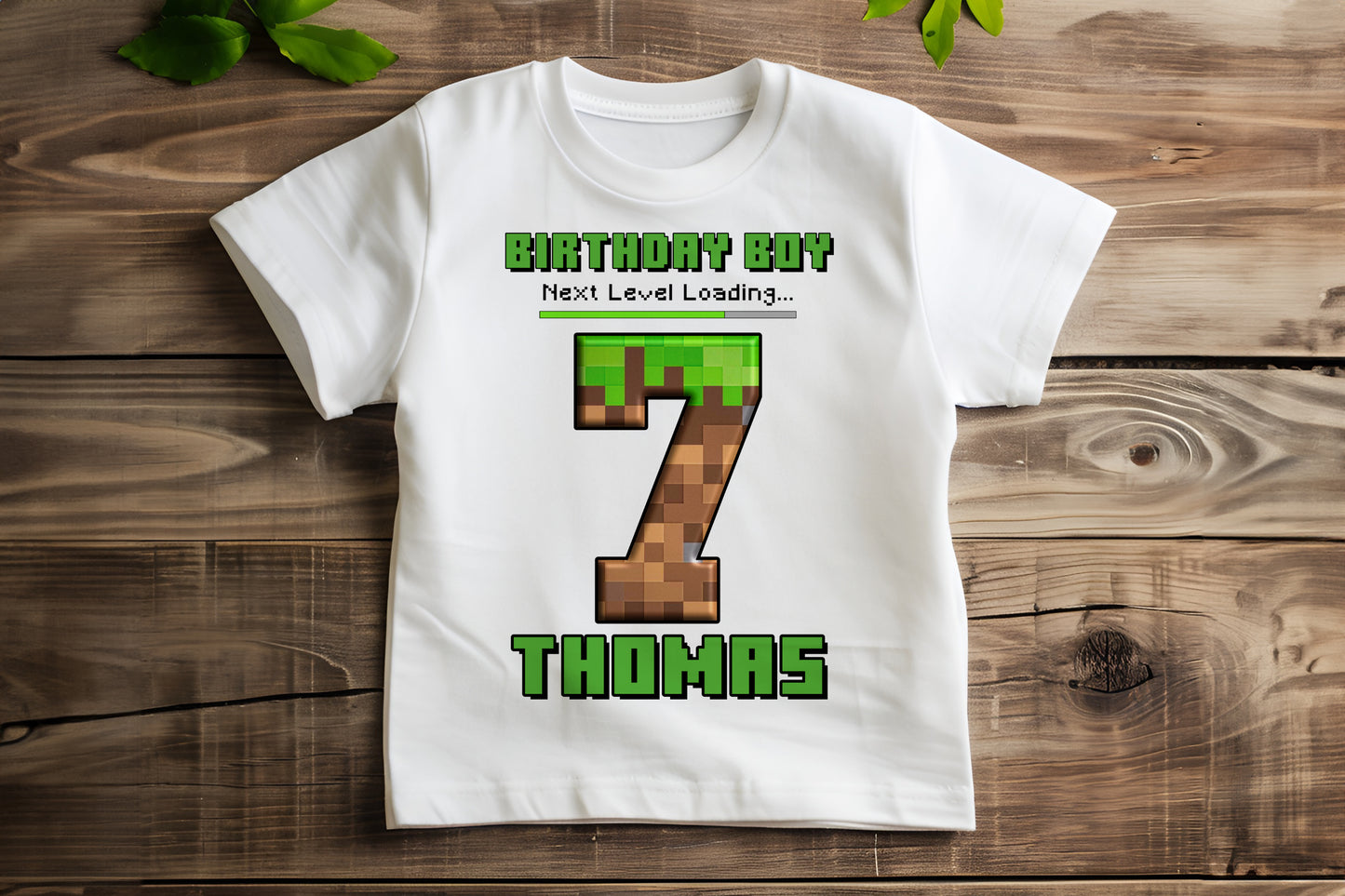 Pixelated Birthday T-Shirt - Craft Mine Gaming Sweater