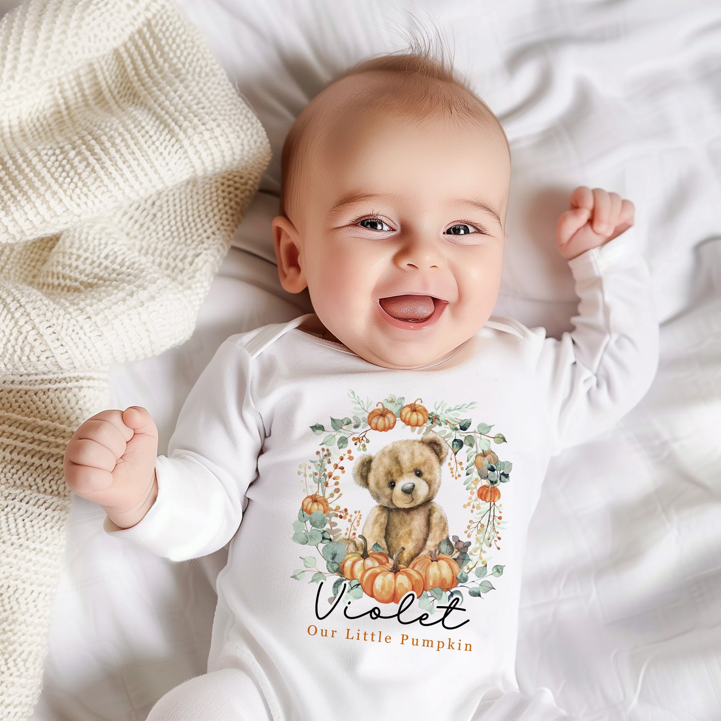 Our Little Pumpkin - Teddy Design