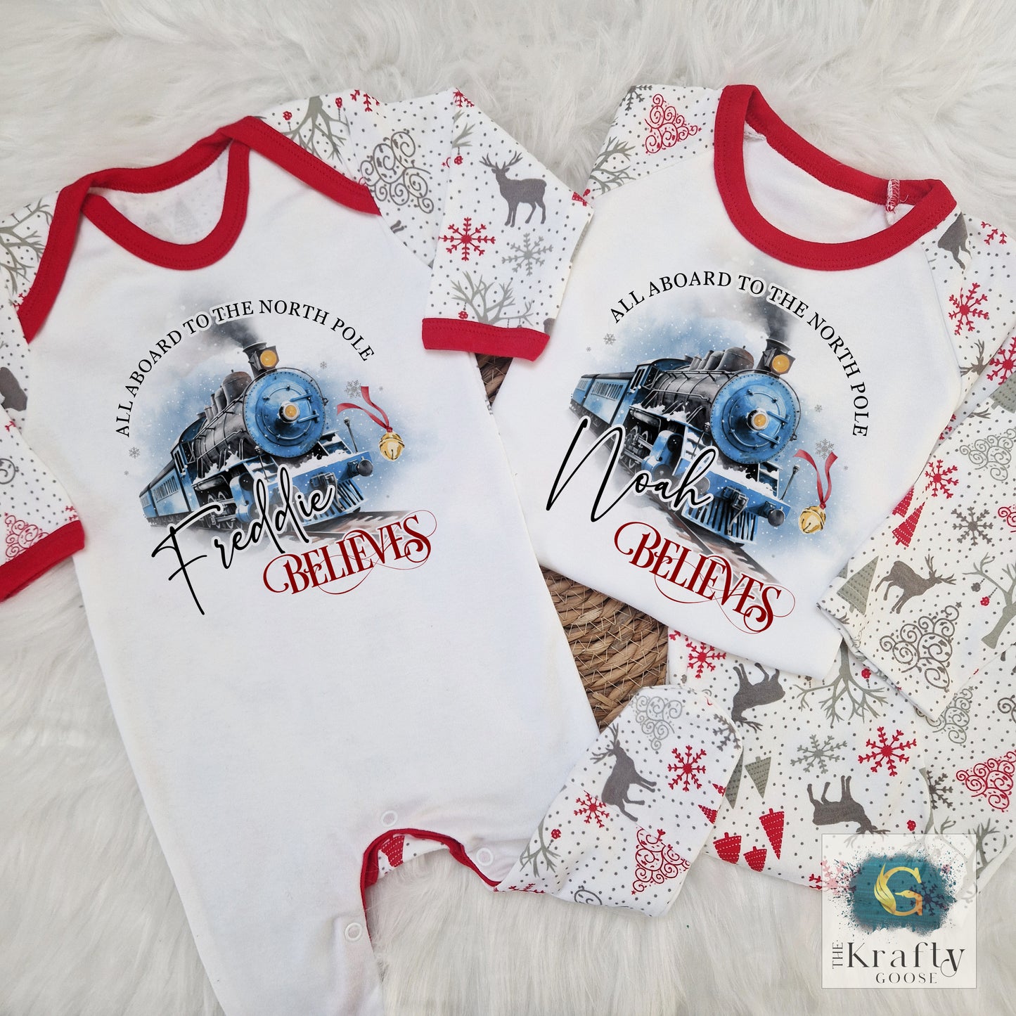 Christmas Train Design - Matching Family Sizes